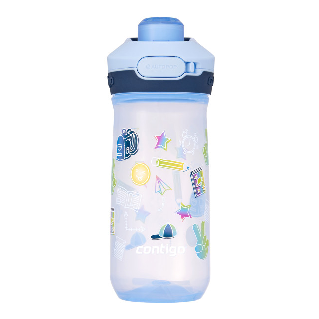 Contigo Jessie Autopop Bottle, 420ml - Periwinkle School angle