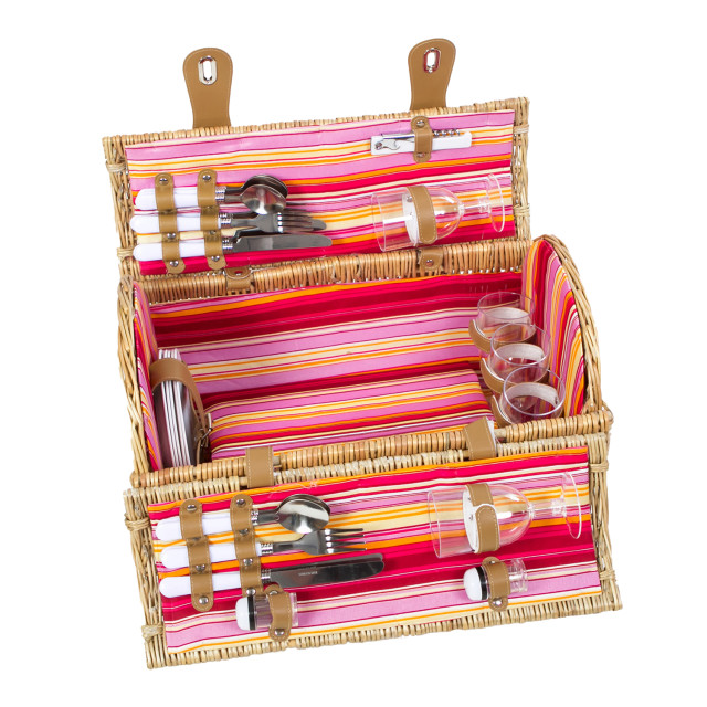 Gift Baskets Fiesta Barrel 5-Person Picnic Basket angle