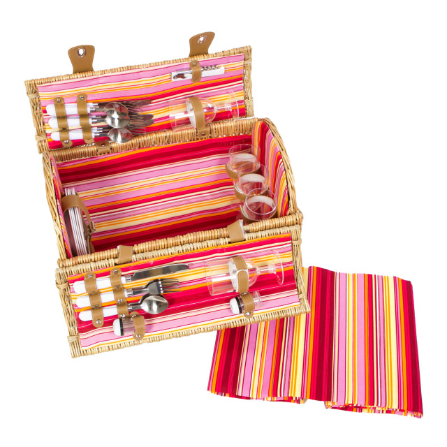 Gift Baskets Fiesta Barrel 5-Person Picnic Basket angle