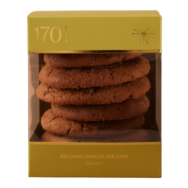1701 Belgian Chocolate Chip Biscuit Box, 200g