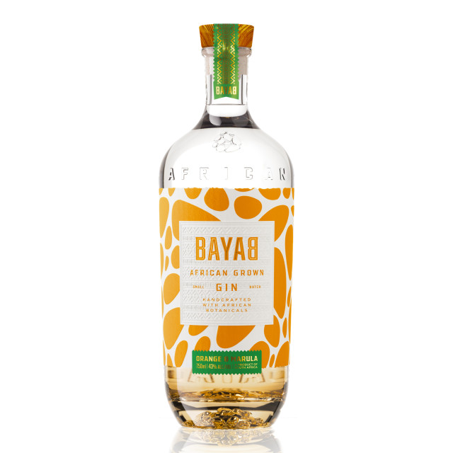 Bayab African Gin Orange and Marula Gin, 750ml