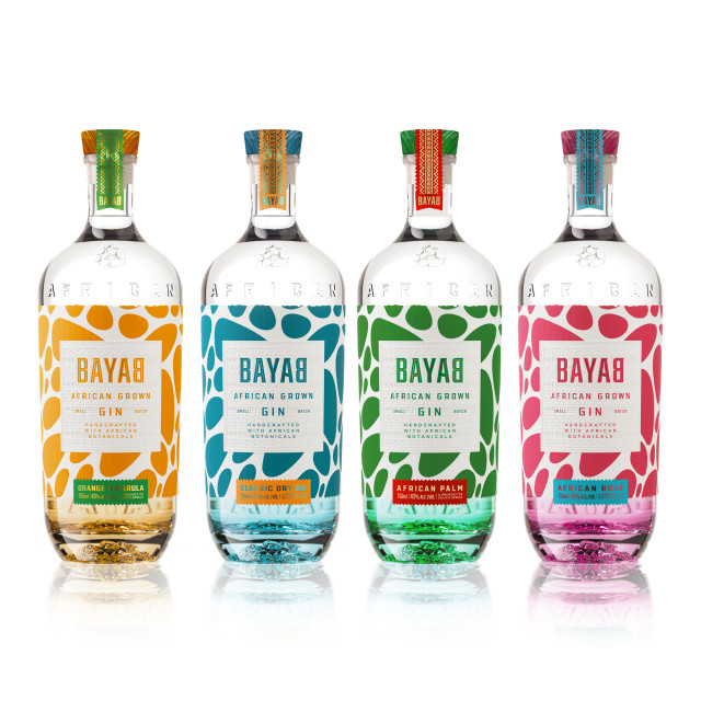 Bayab African Gin collection, sold separately