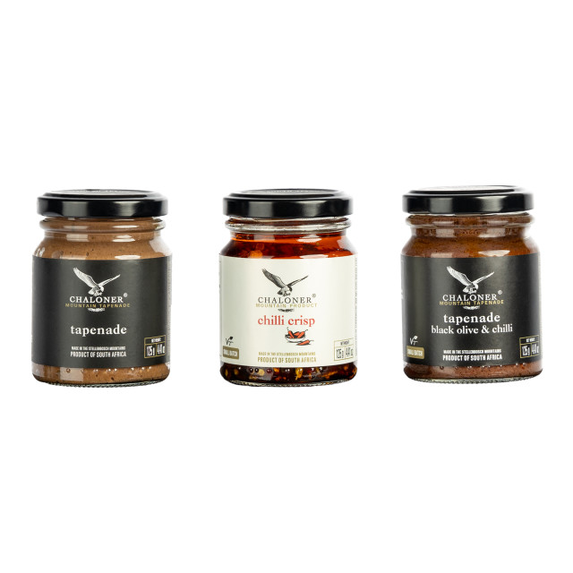 Chaloner Diverse Flavours Chilli Crisp and Tapenades Gift Box, Set of 3