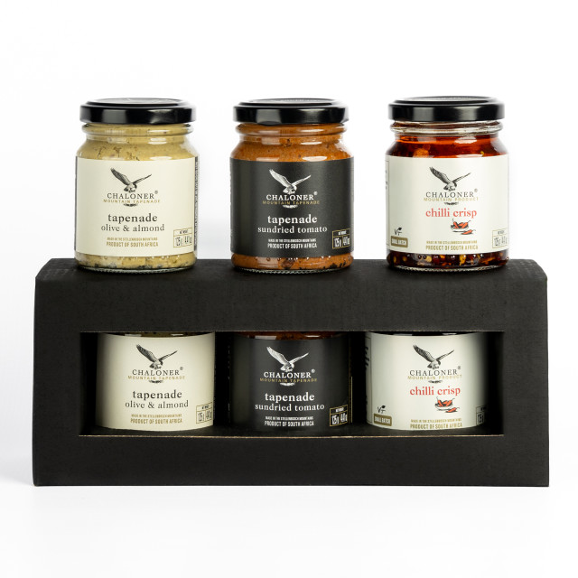 Chaloner Savoury Surprise Chilli Crisp and Tapenade Gift Box, Set of 3