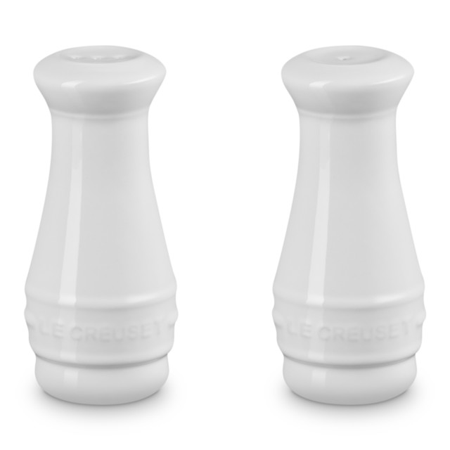Le Creuset Salt & Pepper Shakers, 110ml - White