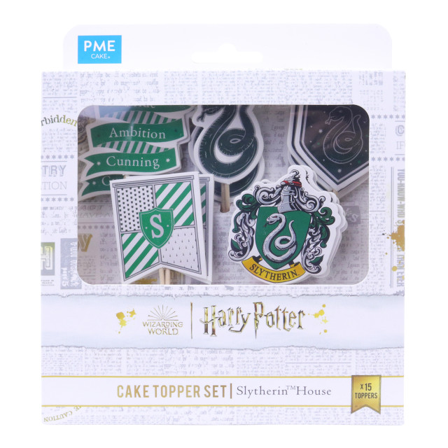 PME Harry Potter Houses Cake Toppers, Pack of 15 - Slytherin packaging