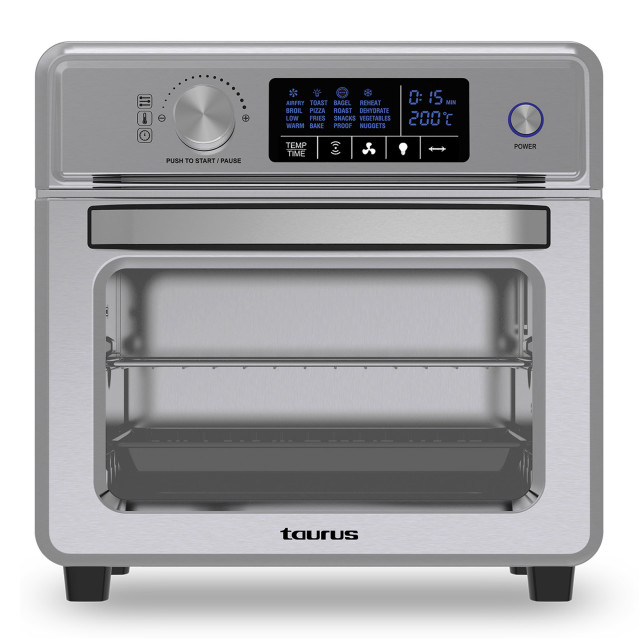 Taurus Stainless Steel Digital Airfryer with WiFi Connectivity angle