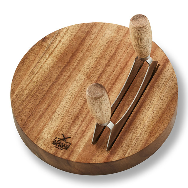 My Butchers Block Mezzaluna Set angle