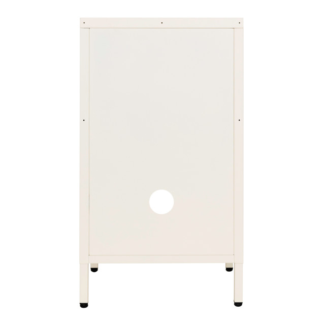 Popstrukt Wafer Side Table - Soft White Sand angle