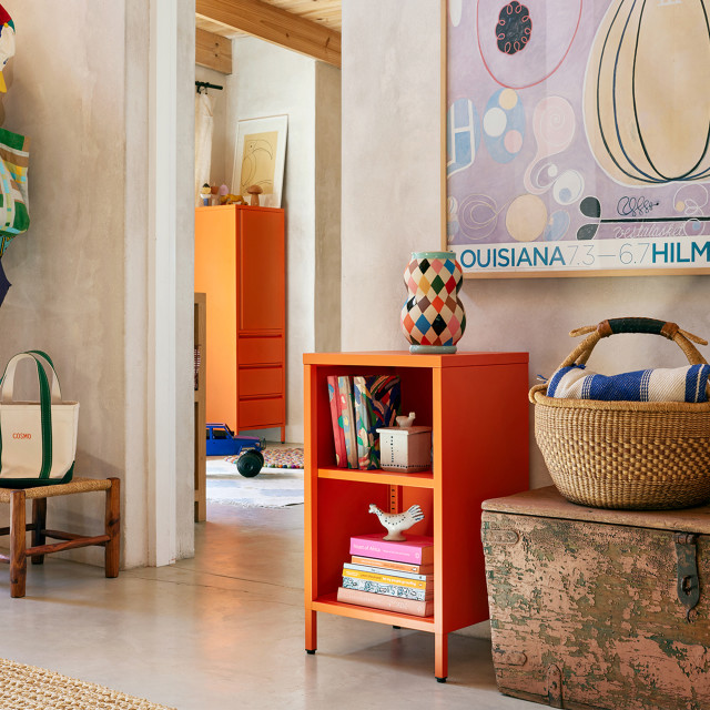 Popstrukt Wafer Side Table - Soda Pop Orange