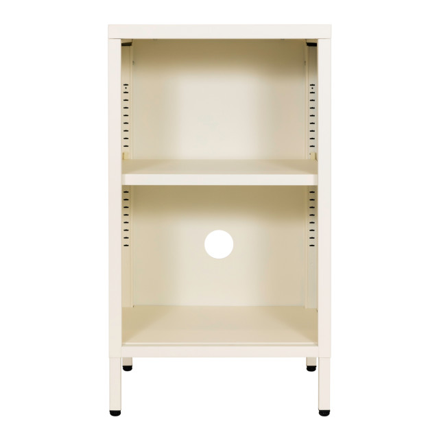 Popstrukt Wafer Side Table - Soft White Sand angle