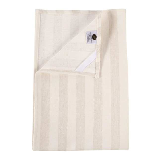 DSA Abigail Mic Tea Towel - Stone angle