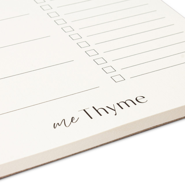 Me Thyme Eucalyptus Weekly Menu Planner, 50 Sheets detail