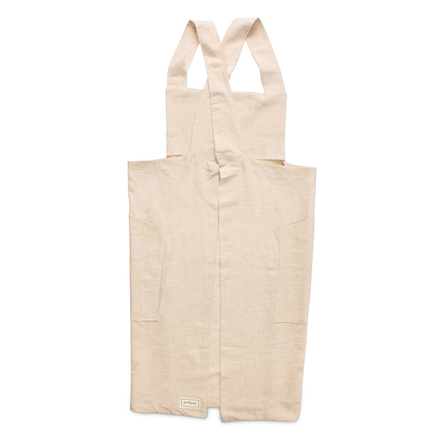 Me Thyme Cross-Over Apron - Oatmeal angle