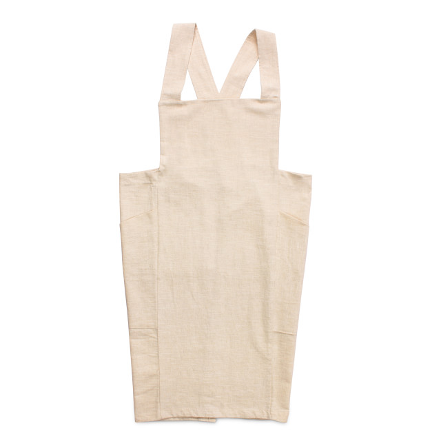 Me Thyme Cross-Over Apron - Oatmeal