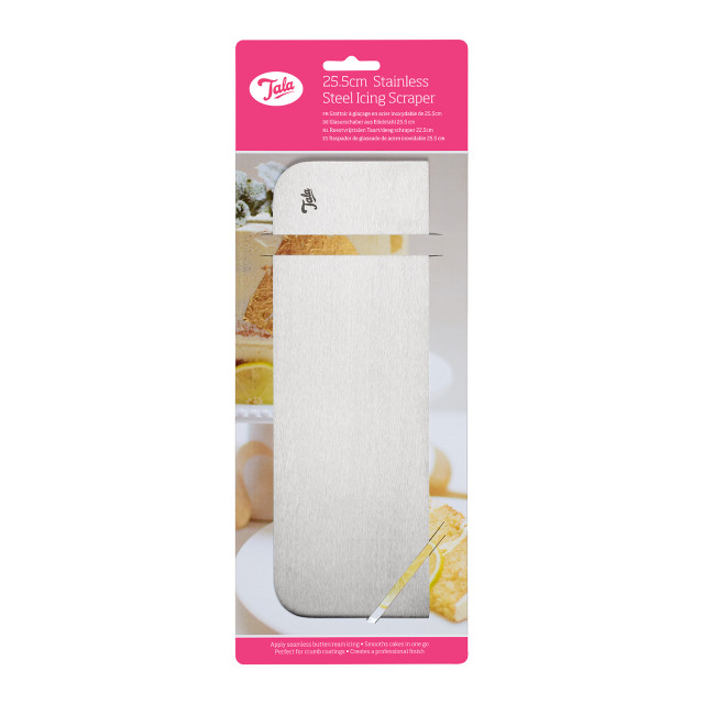 Tala Stainless Steel Icing Scraper - Medium packaging