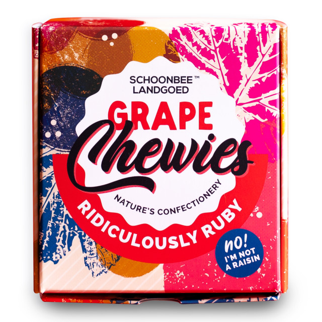 Schoonbee Landgoed Ridiculously Ruby Grape Chewies, Box of 4