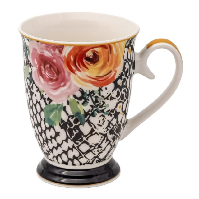 Jenna Clifford Peach Rose Mug, 300ml angle