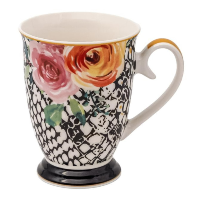 Jenna Clifford Peach Rose Mug, 300ml