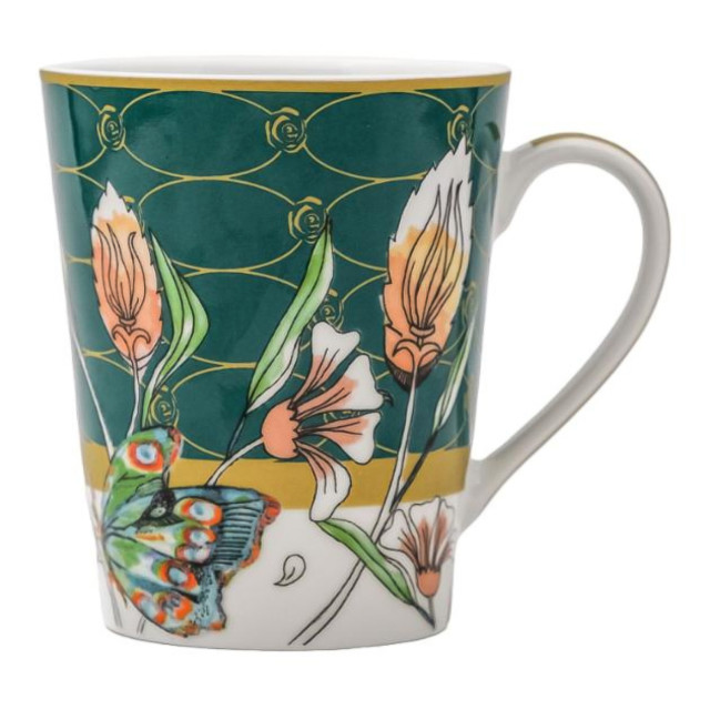 Jenna Clifford Peacock Coffee Mug, 350ml angle