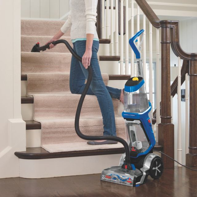 Bissell Proheat 2X Revolution Carpet Cleaner in use