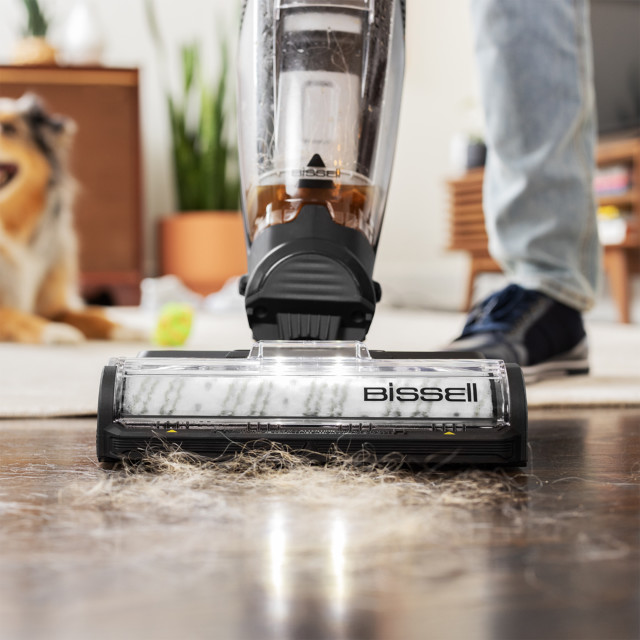 Bissell CrossWave HydroSteam Pet Multi-Surface Vacuum Cleaner - Black/Gold detail