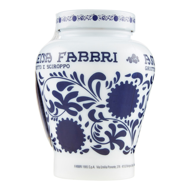 Fabbri Amarena Cherries in Syrup in Opaline Jar, 600g