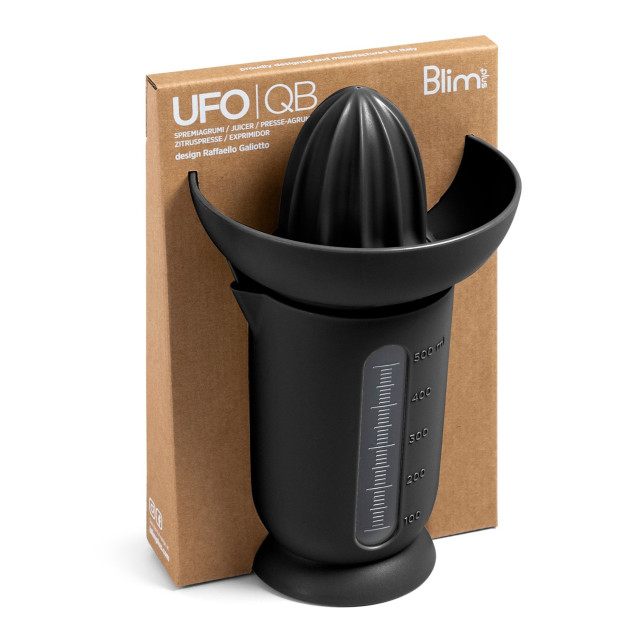 Blim Plus UFO Juicer with QB Jug - Carbon Black packaging