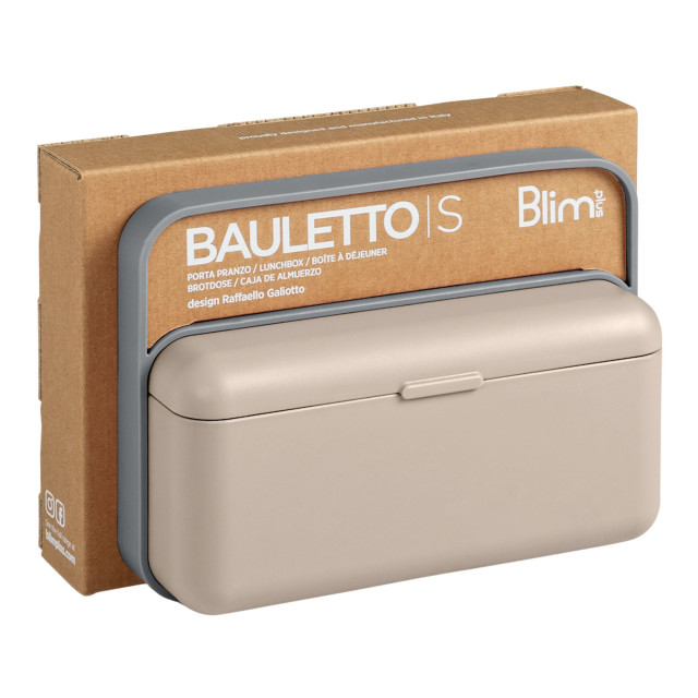 Blim Plus Bauletto Lunchbox, Small - Moka Grey packaging