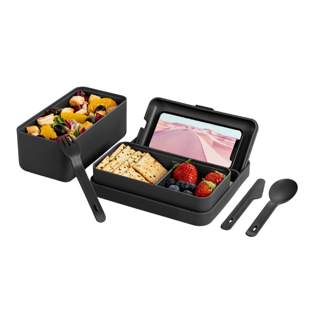 Blim Plus Bauletto Lunchbox, Small - Carbon Black detail