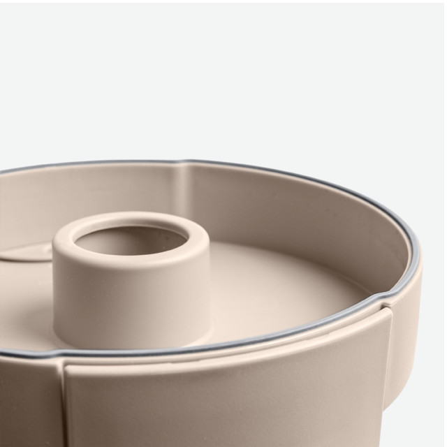 Blim Plus Stop Roll Holder - Moka Grey detail