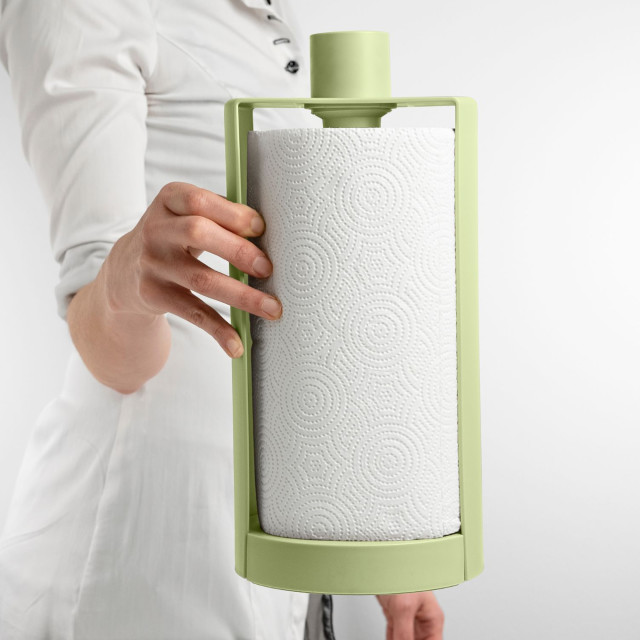 Blim Plus Stop Roll Holder - Forest Light showing scale