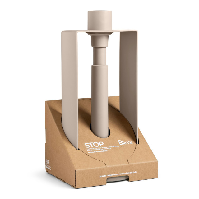 Blim Plus Stop Roll Holder - Moka Grey packaging