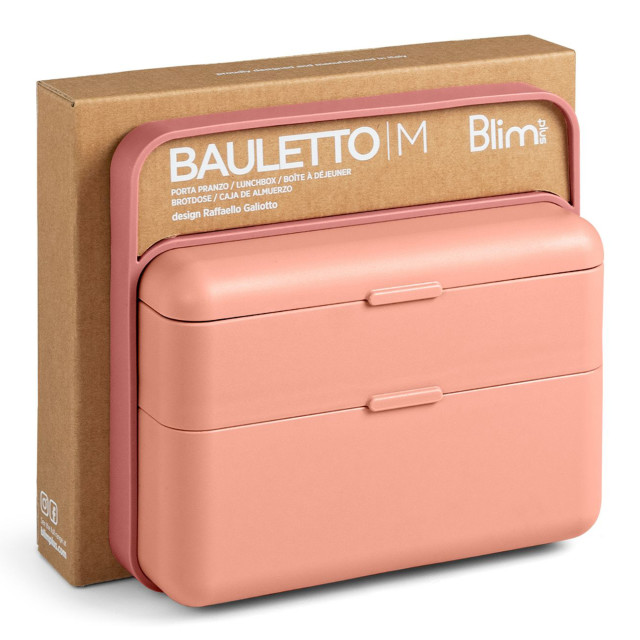 Blim Plus Bauletto Lunchbox, Medium - Flamingo Pink packaging