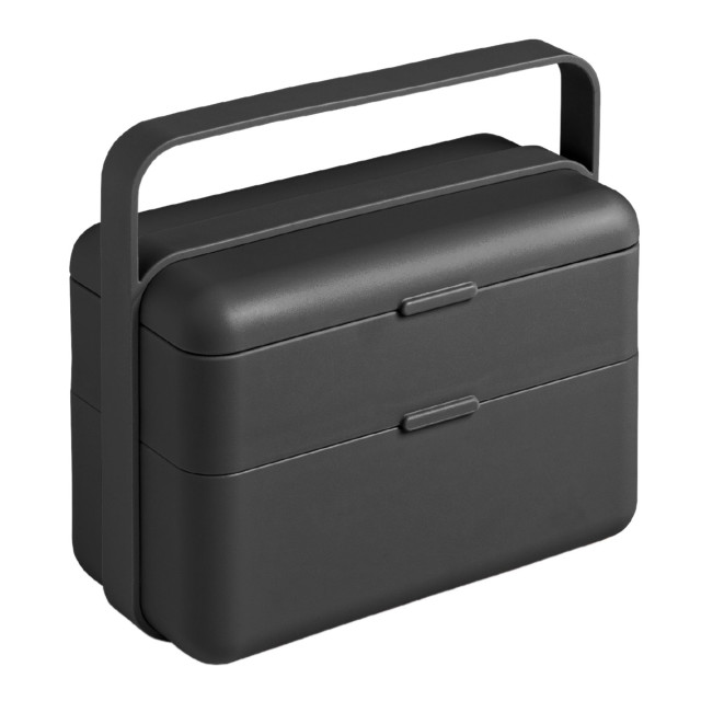 Blim Plus Bauletto Lunchbox, Medium - Carbon Black