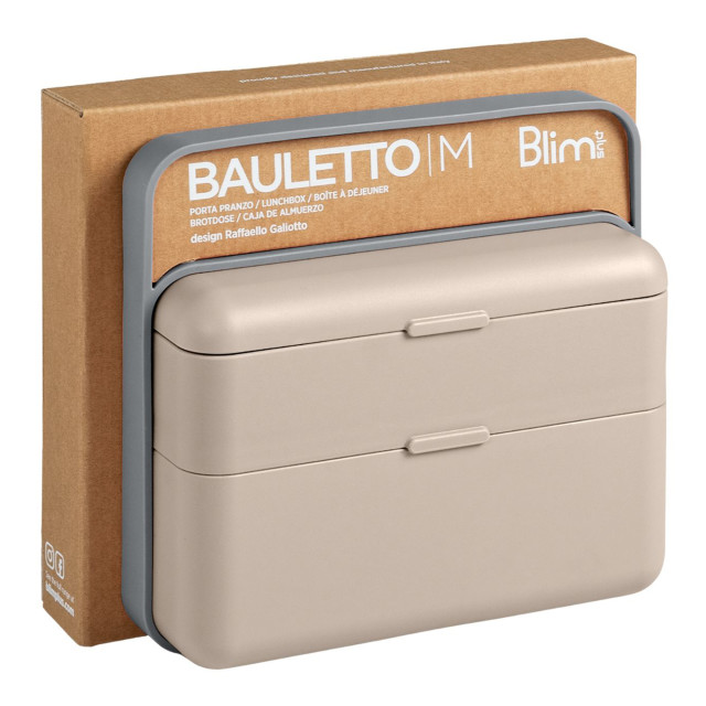 Blim Plus Bauletto Lunchbox, Medium - Moka Grey packaging