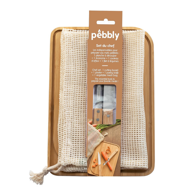 Pebbly Chef Prep Kit, Set of 3 packaging