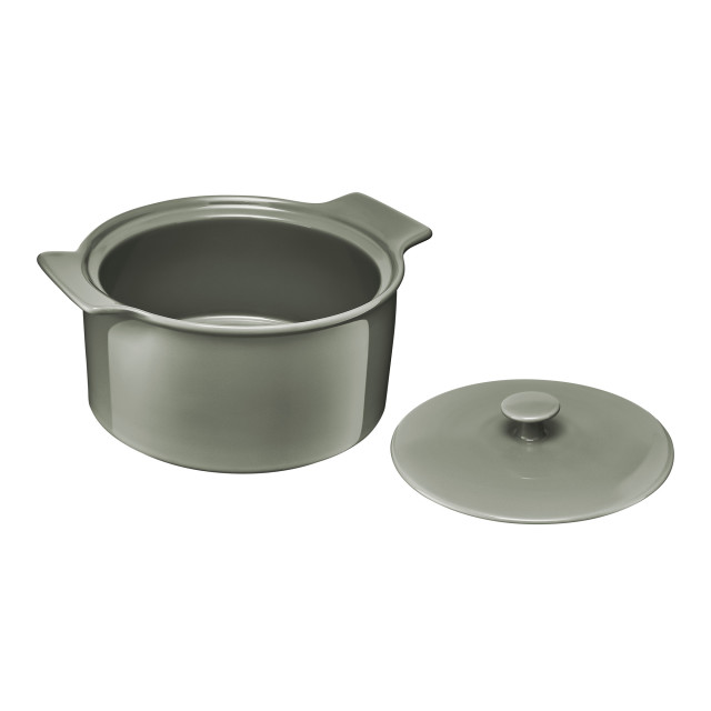 Maxwell & Williams Indulgence Round Casserole, 3L - Sage open