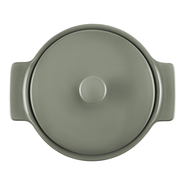 Maxwell & Williams Indulgence Round Casserole, 3L - Sage top view