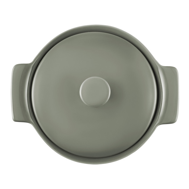 Maxwell & Williams Indulgence Round Casserole, 1.3L - Sage top view