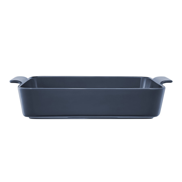 Maxwell & Williams Indulgence Rectangle Dish, 32cm - Slate Blue side view
