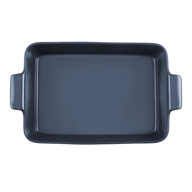 Maxwell & Williams Indulgence Rectangle Dish, 32cm - Slate Blue top view
