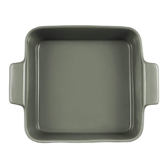 Maxwell & Williams Indulgence Square Dish, 24cm - Sage top view