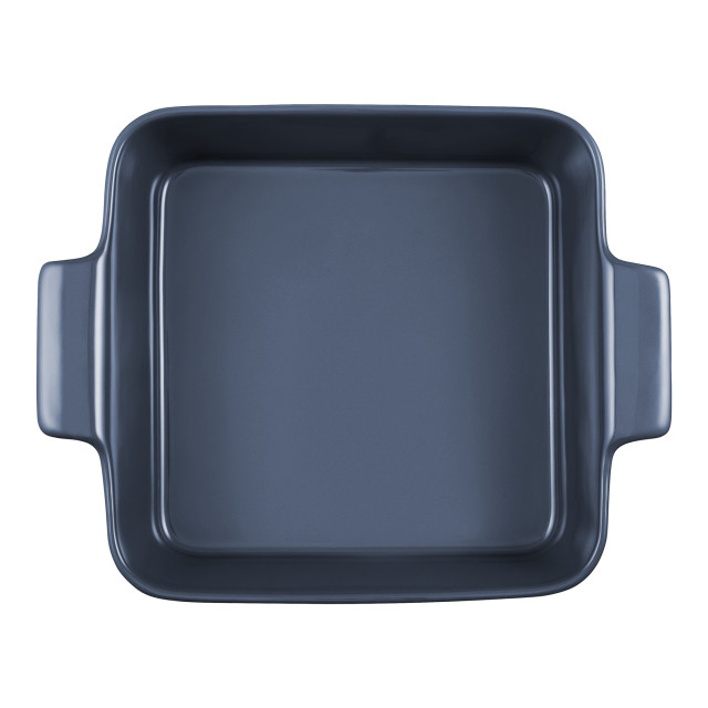 Maxwell & Williams Indulgence Square Dish, 24cm - Slate Blue top view