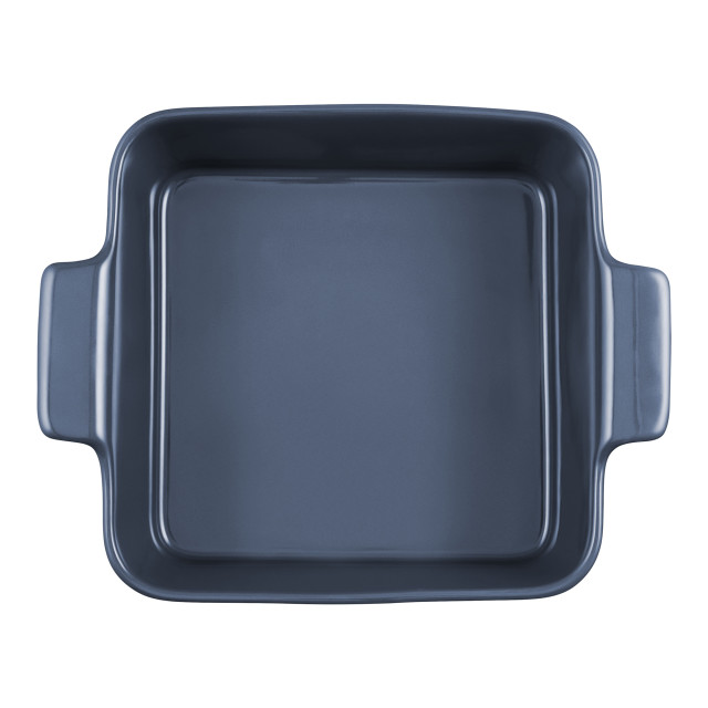 Maxwell & Williams Indulgence Square Dish, 19cm - Slate Blue top view
