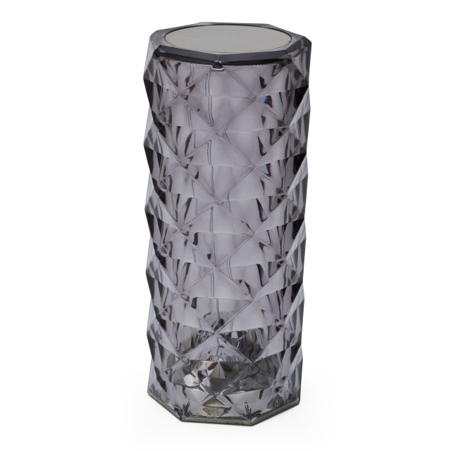 Atticus Cylindrical Portable & Rechargeable Lamp - Smoke