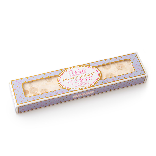 Ooh La La Artisan Confectionery Hazelnut French Nougat Bar, 100g