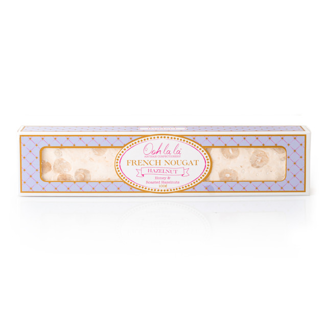 Ooh La La Artisan Confectionery Hazelnut French Nougat Bar, 100g angle