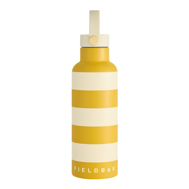 Fieldbar Limited Edition Caribbean Yellow Beach Stripes Collection Field Bottle, 650ml angle