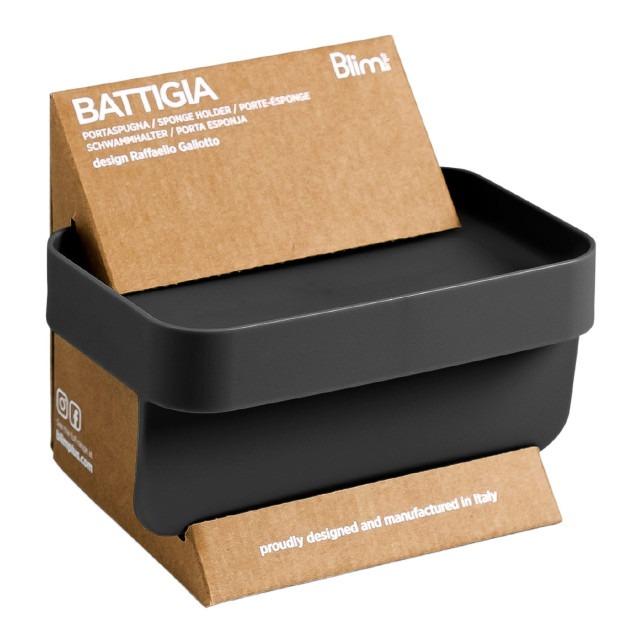 Blim Plus Battigia Sponge Holder - Carbon Black packaging